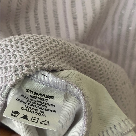 Haute Monde Lavender Textured Bodysuit with V-Notch - Picture 13 of 13